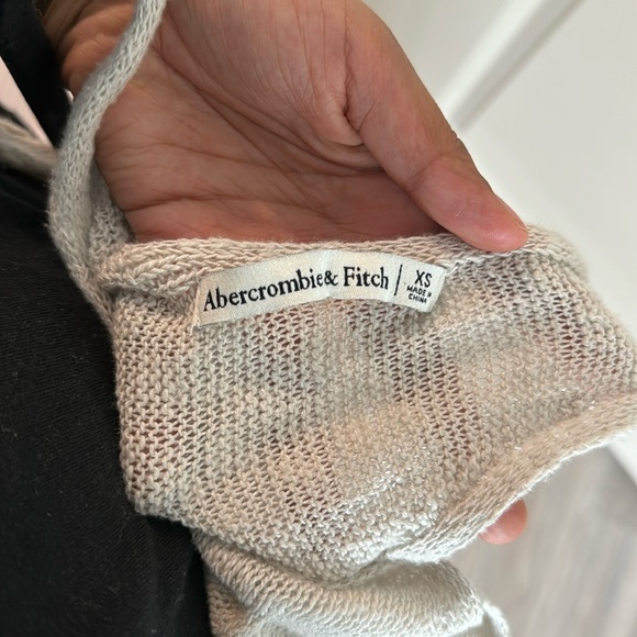 abercrombie & fitch crochet maxi coverup swim dress off white eggshell beige xs - Picture 6 of 8